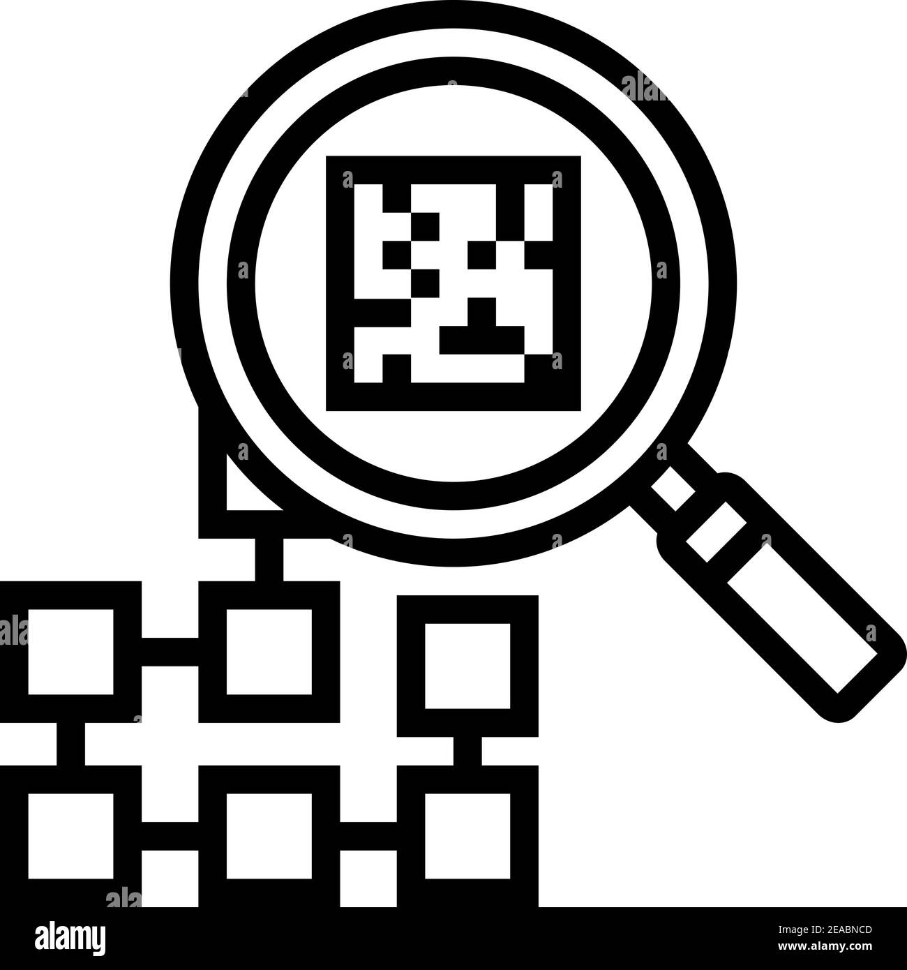 research neural network line icon vector illustration Stock Vector ...