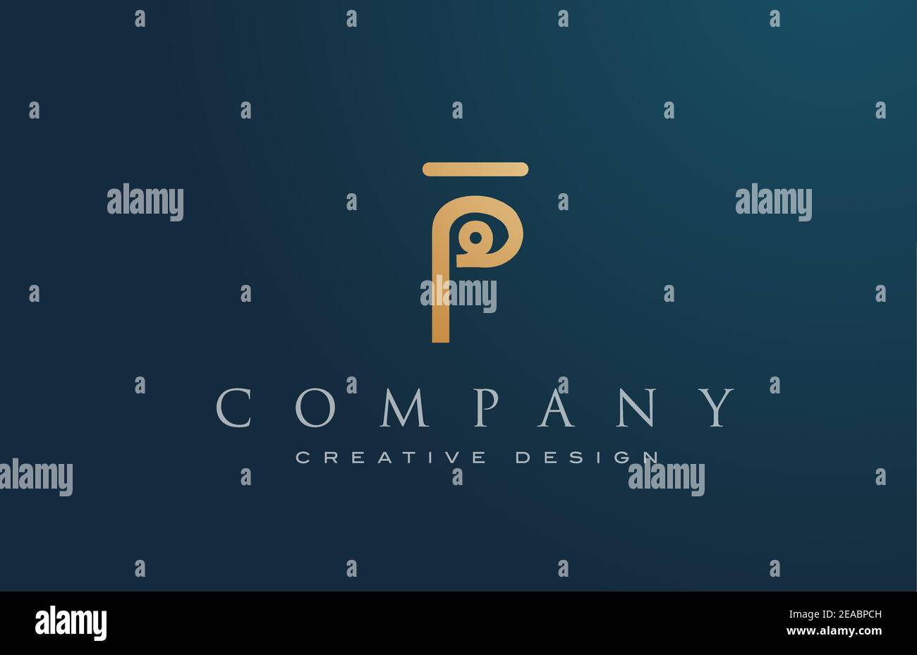 P gold golden alphabet letter logo icon design. Lettering and corporate ...