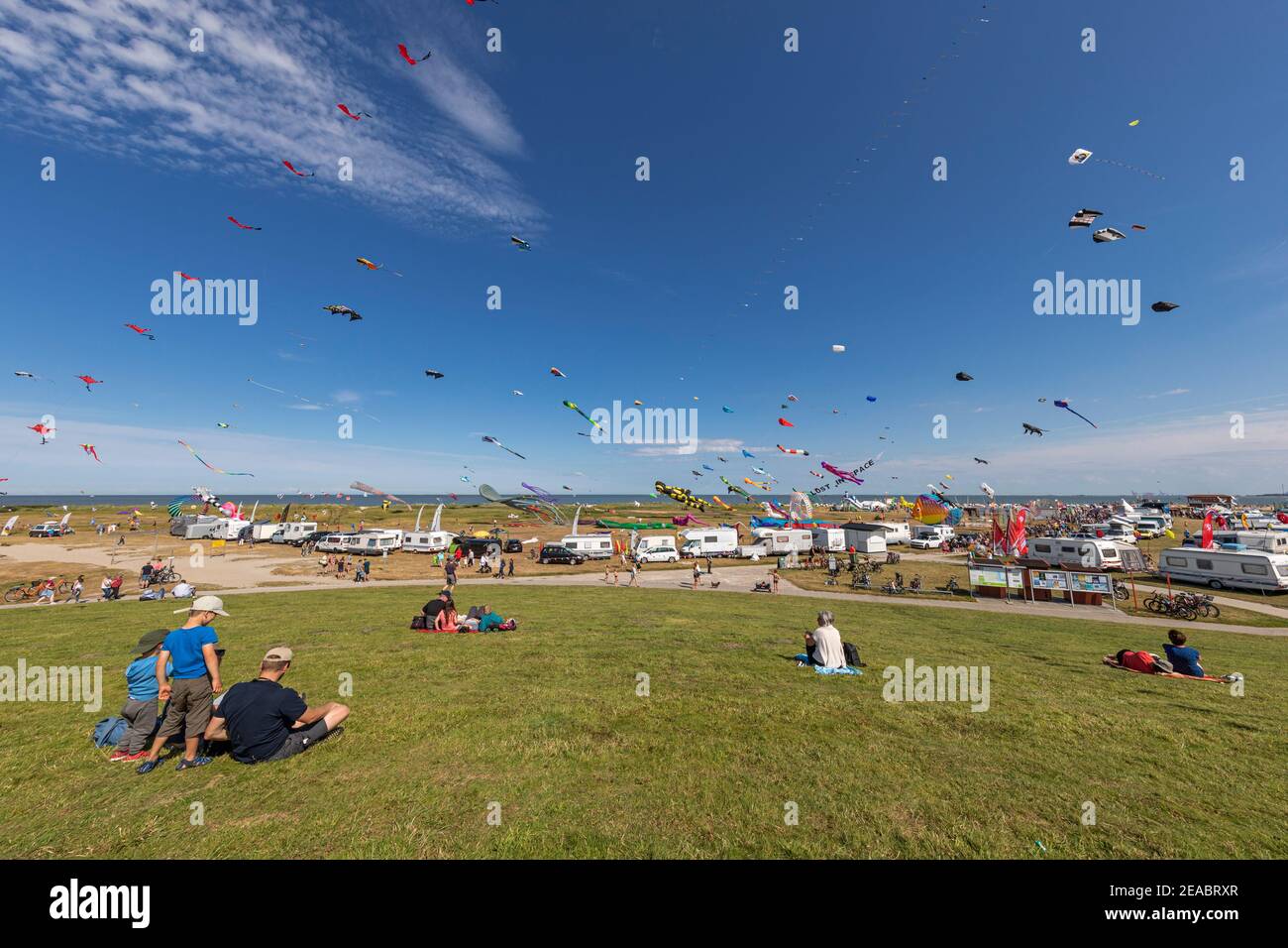 14th International Kite Festival in Schillig, part of the municipality of Wangerland, Friesland district, Lower Saxony, Stock Photo
