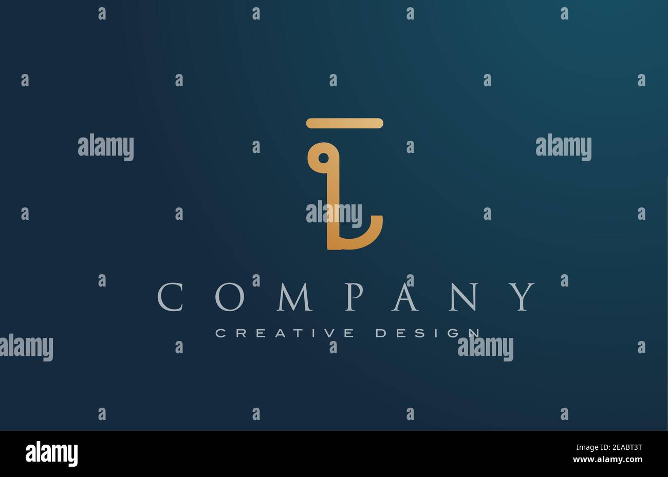 L gold golden alphabet letter logo icon design. Lettering and corporate ...