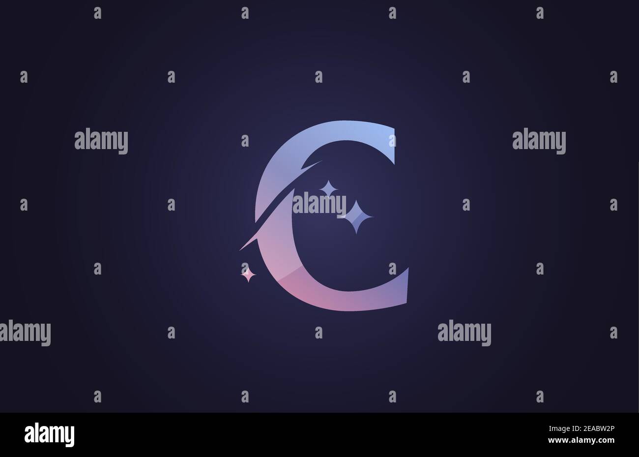 C beautiful alphabet letter logo for business and company in gradient ...