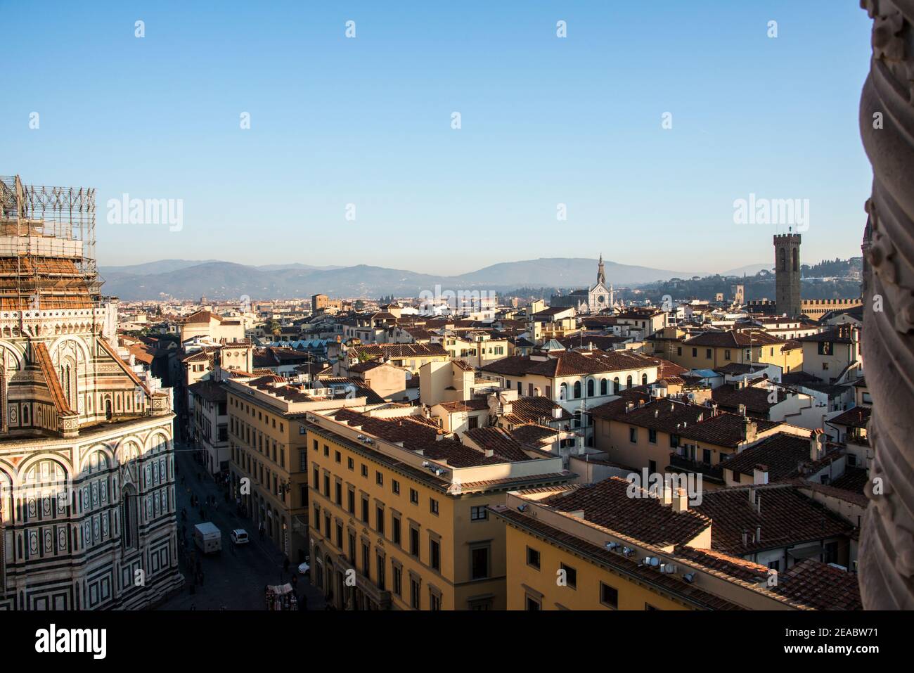 City view from the Campanile, Florence Stock Photo