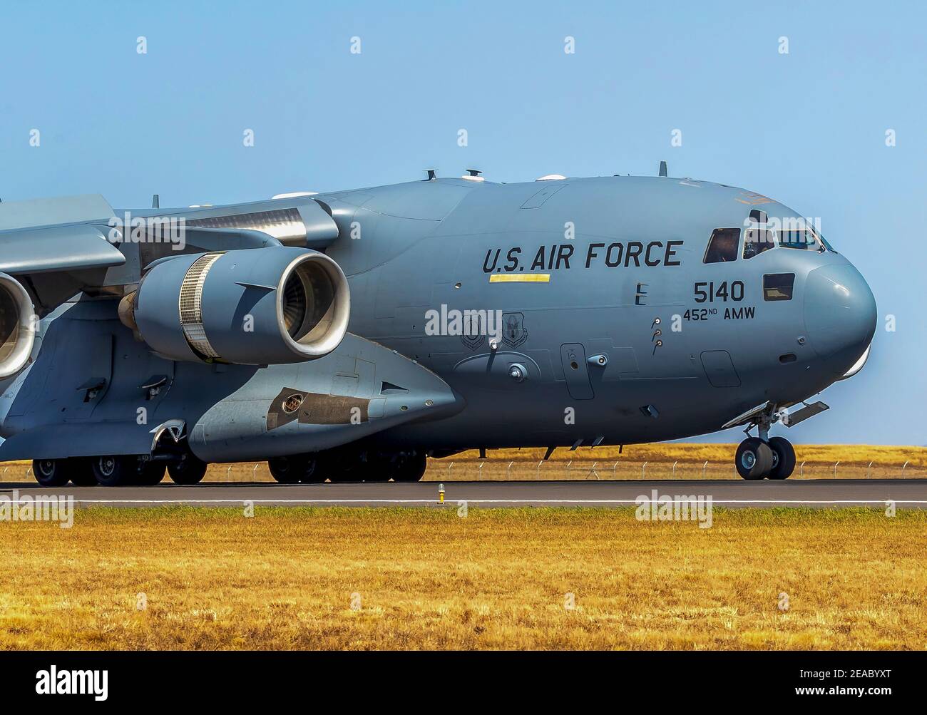 McDonnell Douglas/Boeing C-17 Globemaster III The 452nd Air Mobility Wing Stock Photo