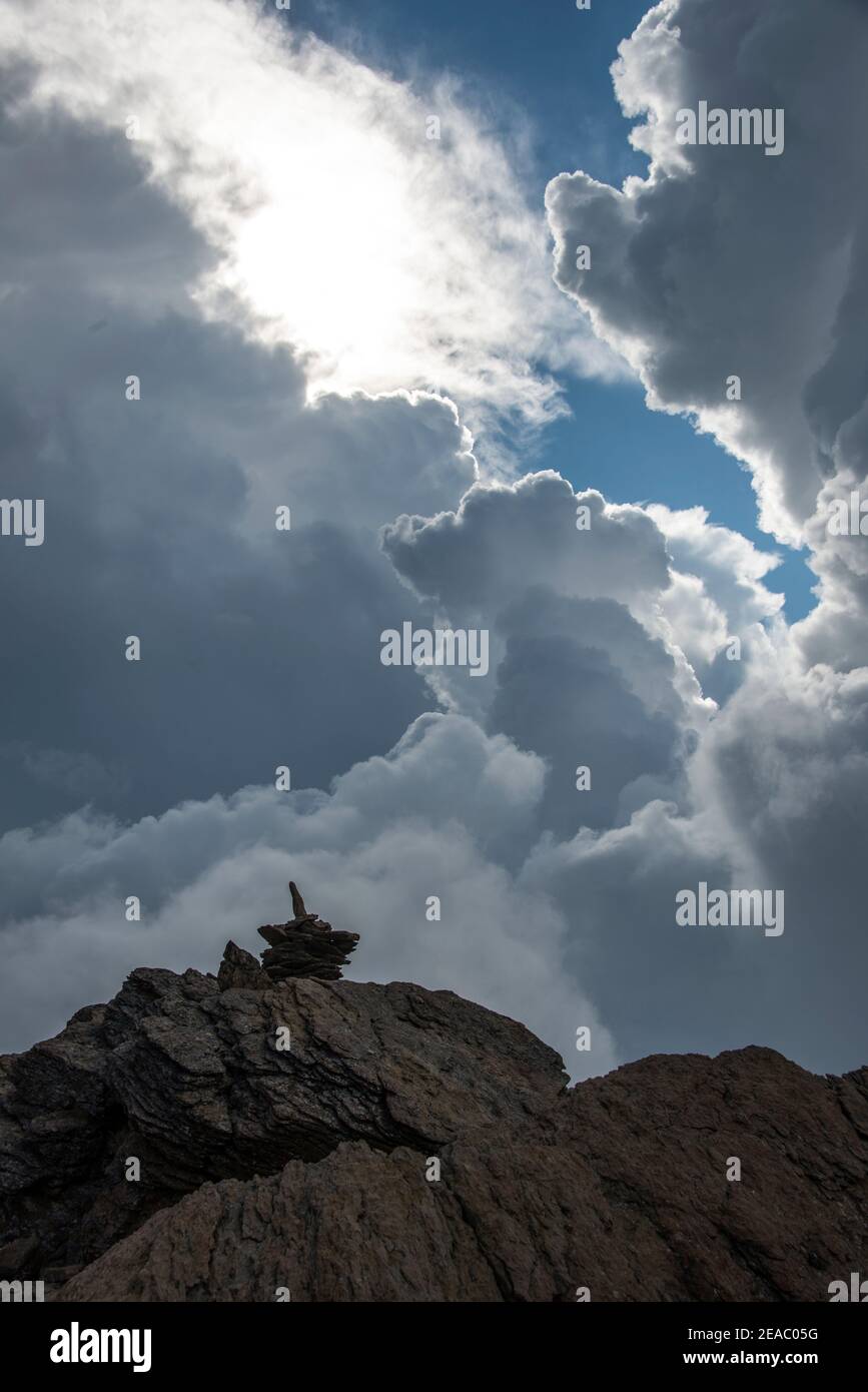 threatening storm clouds Stock Photo