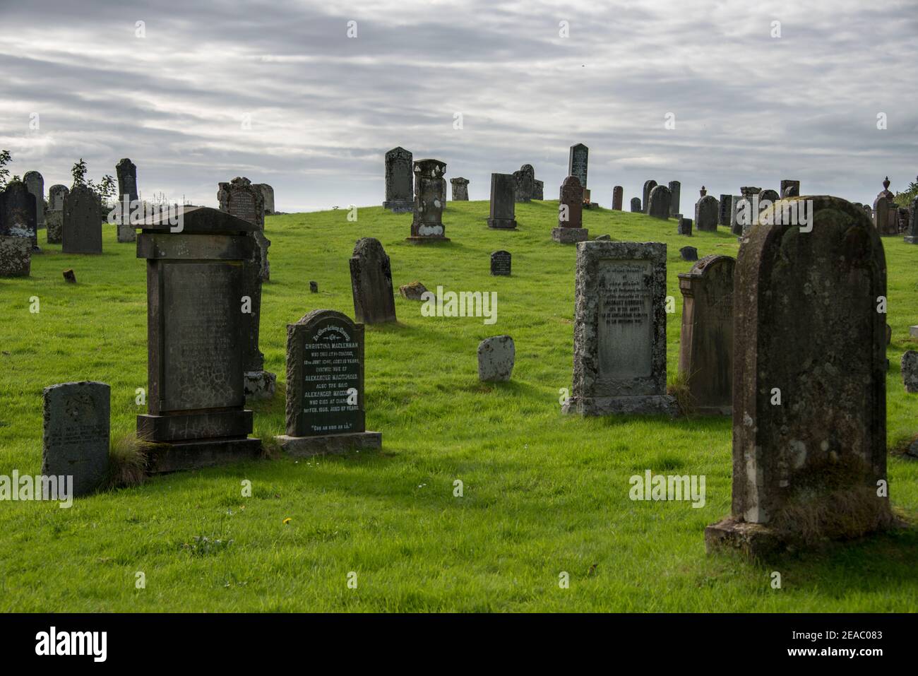 Cemetery in Gairloch, Scotland Stock Photo