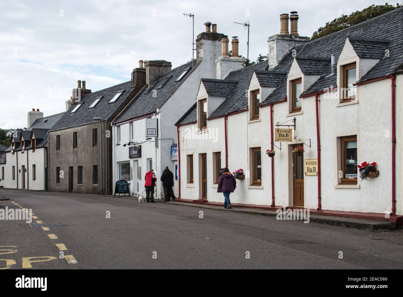 Row of houses by gairloch hires stock photography and images Alamy