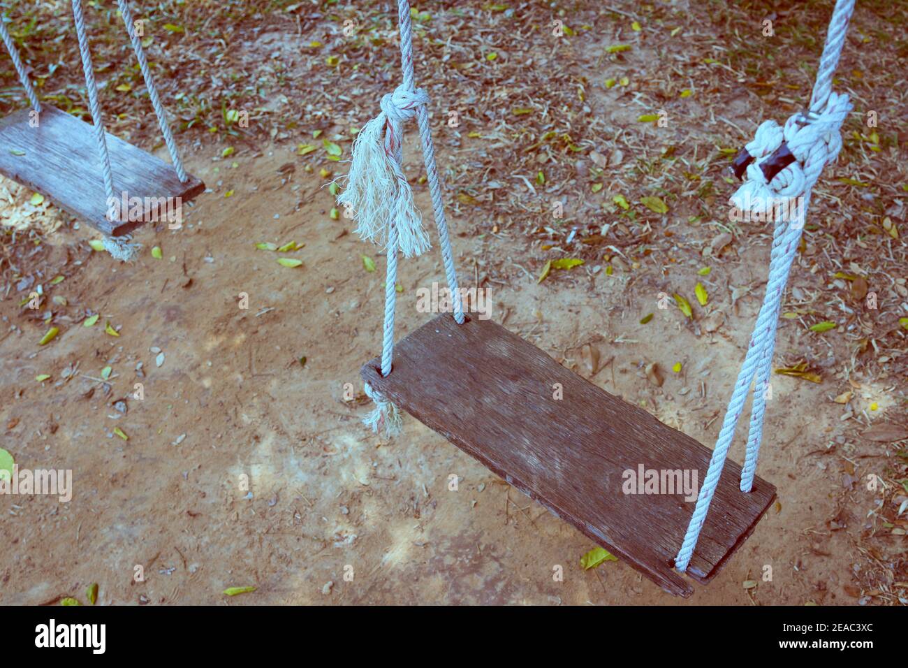 Old wooden tree swing hi-res stock photography and images - Alamy