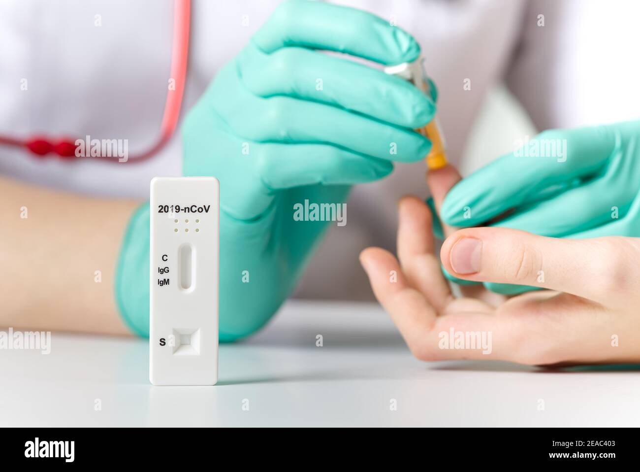 COVID19 test and laboratory sample of blood testing for diagnosis new