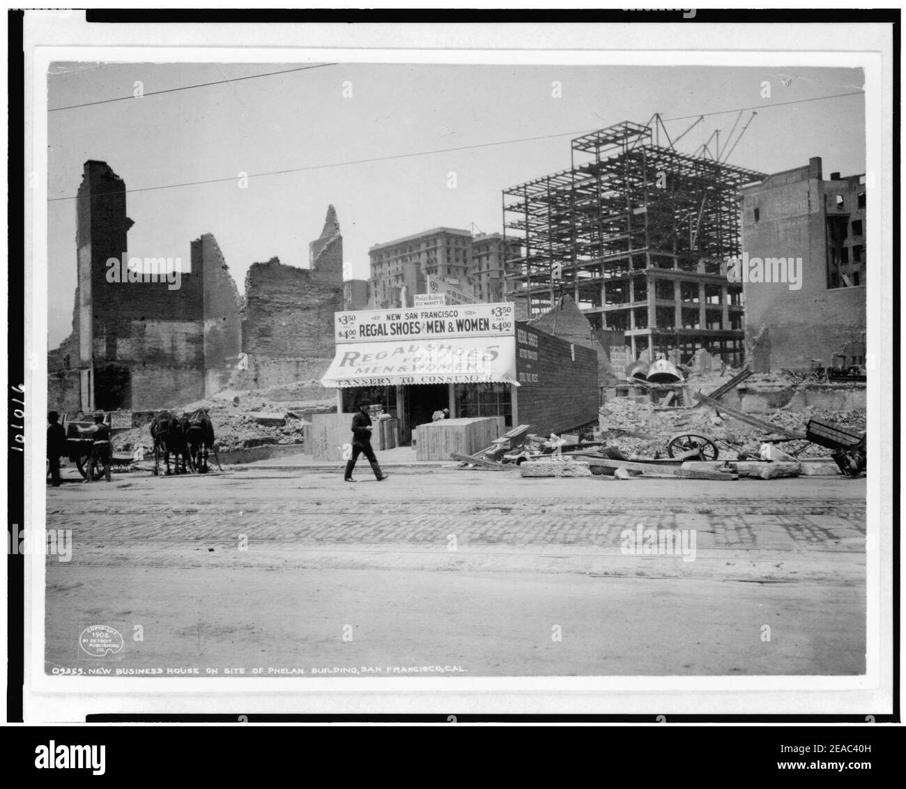 New business house on site of Phelan Building, San Francisco, Cal. Stock Photo