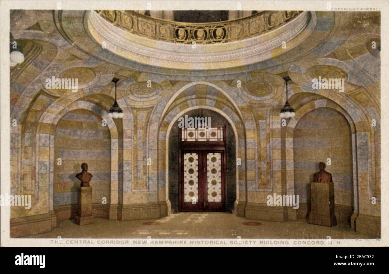 New Hampshire Historical Society Building, The Central Corridor Stock