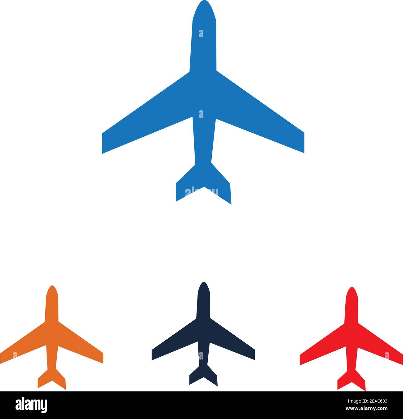 Airplane logo Template vector illustration icon designPlane Icon Vector. Stock Vector