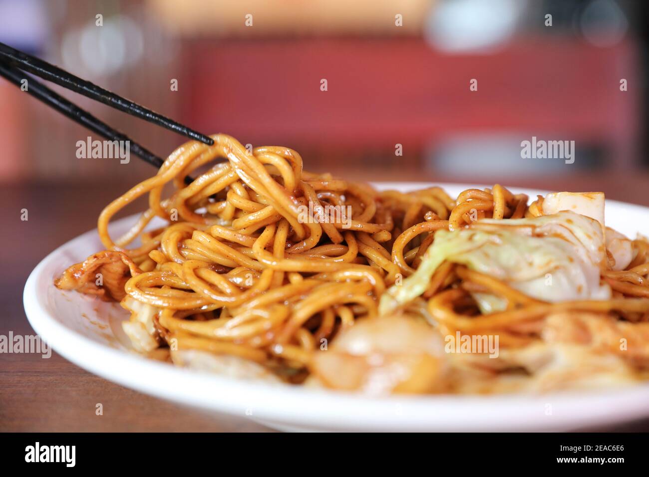 Yakisoba , Fried noodle japanese style Stock Photo - Alamy