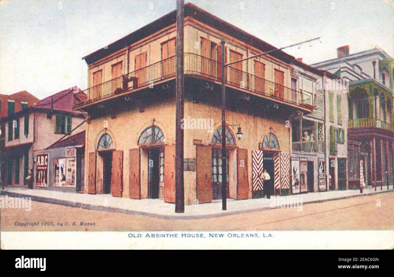 New Orleans LA - Old Absinthe House Stock Photo - Alamy