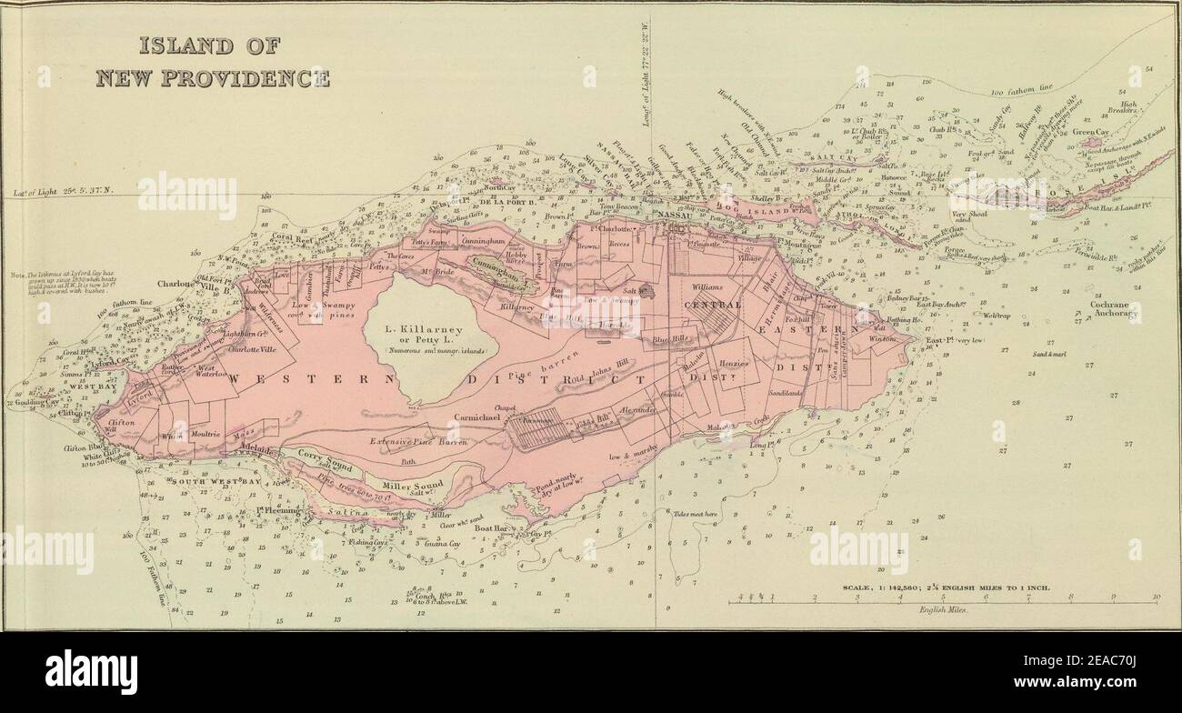 New providence vintage map bahamas hires stock photography and images Alamy