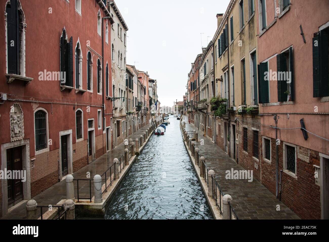 House fronts and canals of Venice Stock Photo