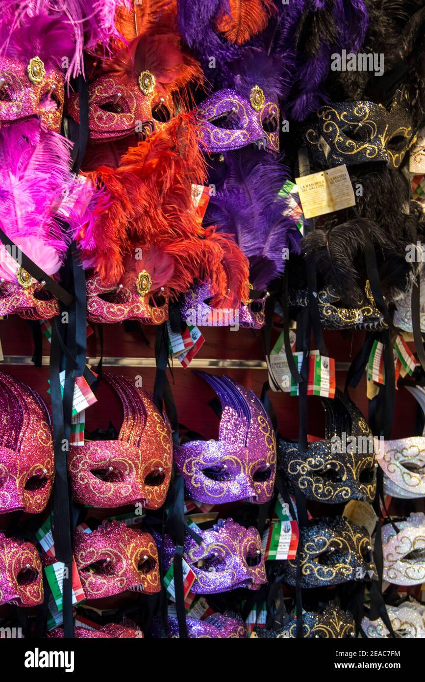Masks and costumes, Venice Stock Photo