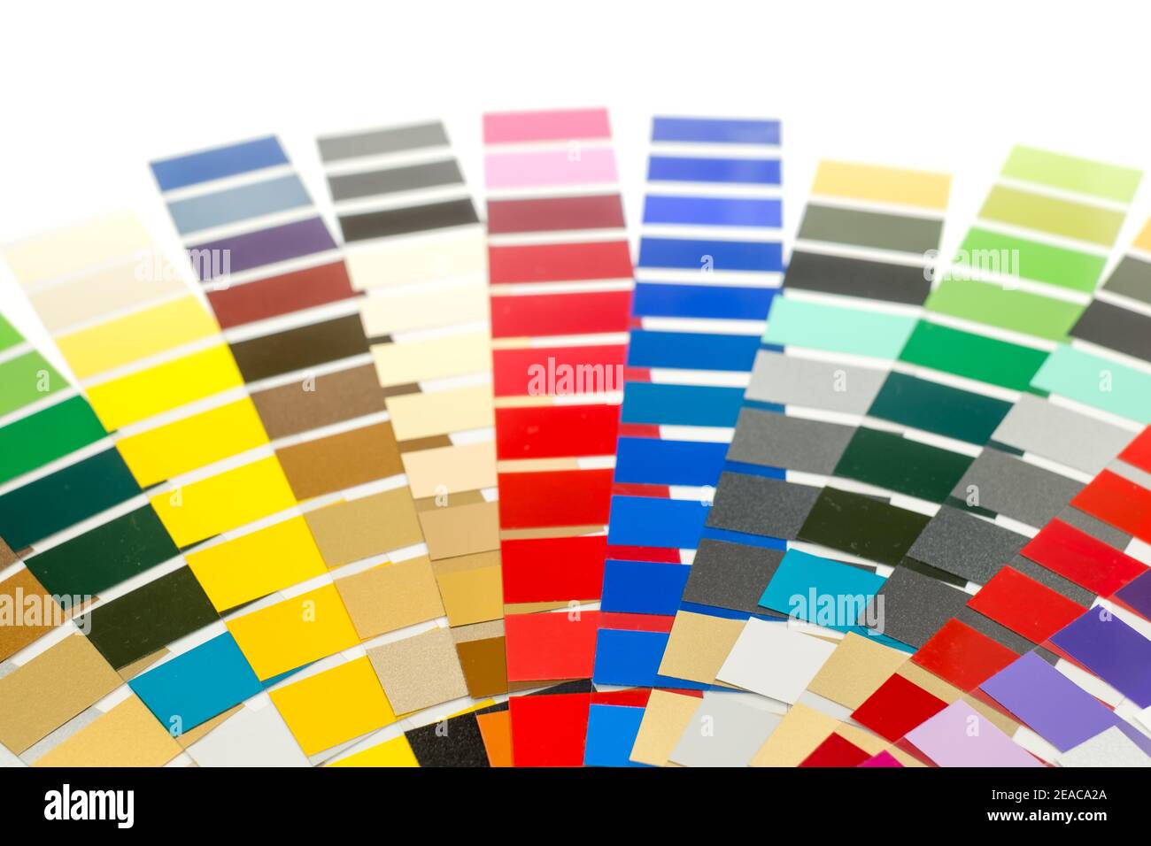 sample colors catalogue on white background Stock Photo - Alamy