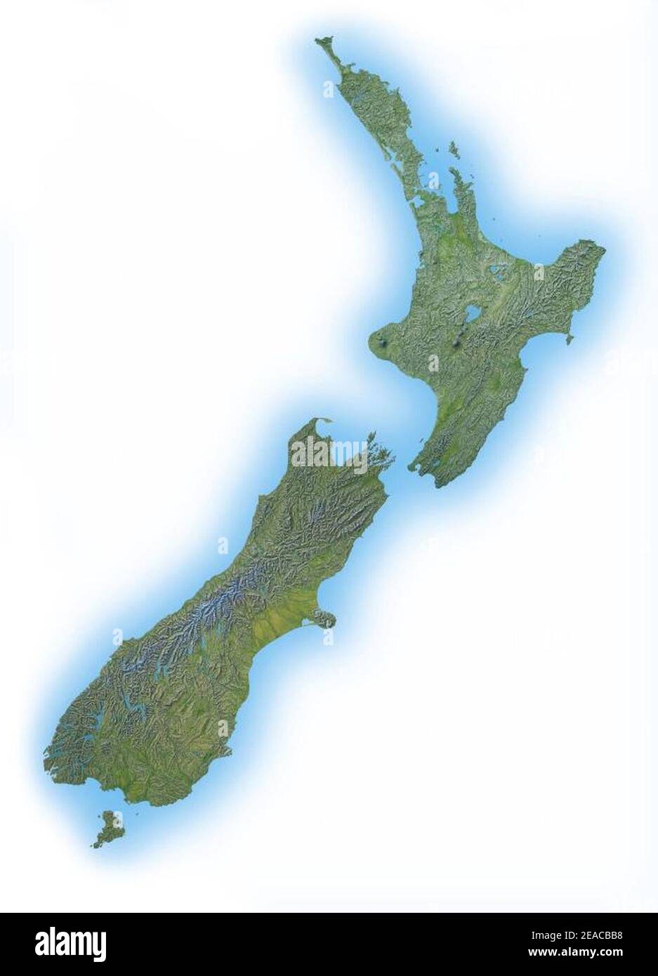 New Zealand topographic map Stock Photo Alamy