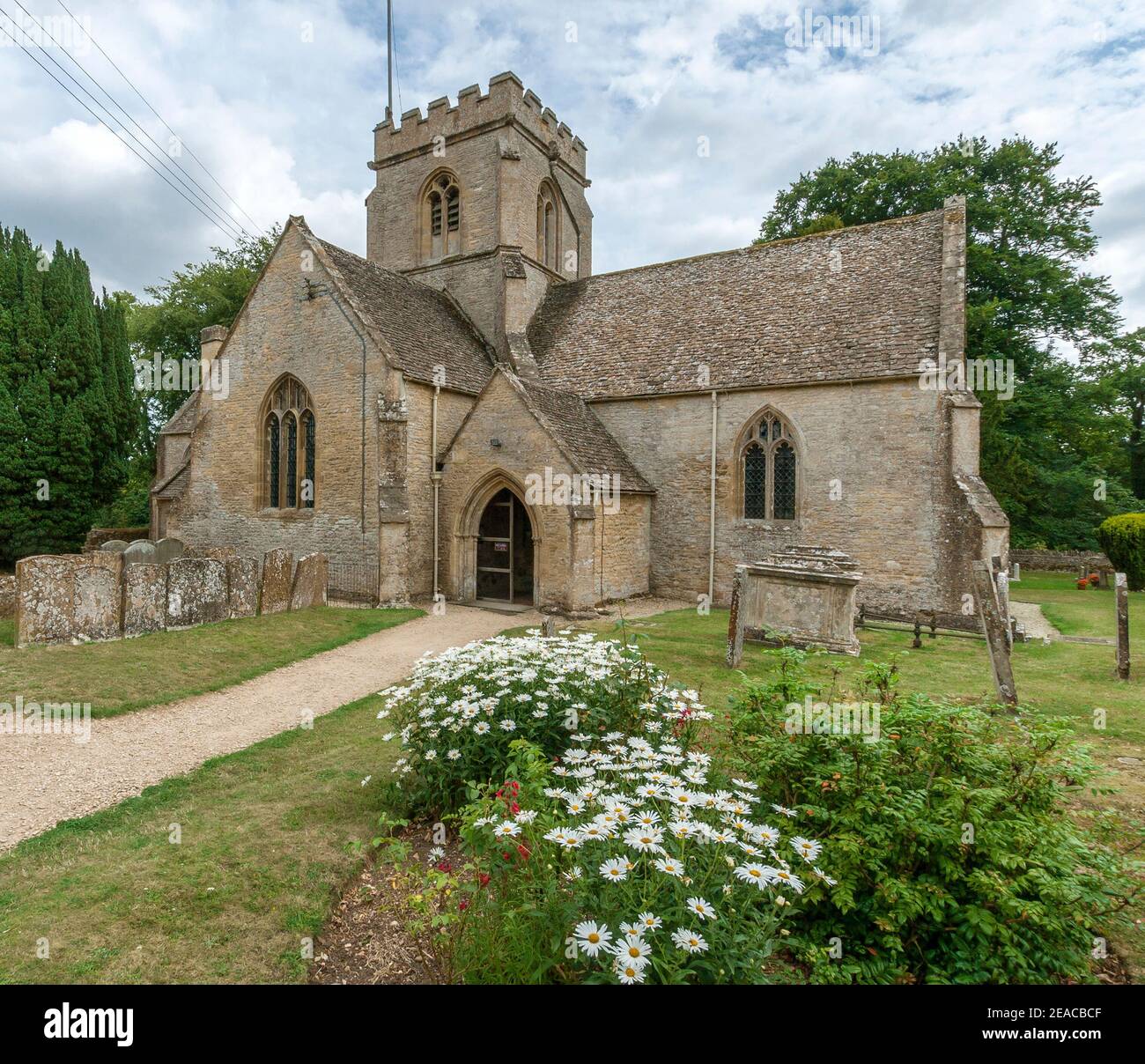 UK, Oxfordshire, Minster Lovell near Witney, St. Kenelm's Parish Church, in Old Minster, Saxon Saint Kenelm, next to Minster Lovell Hall. Stock Photo