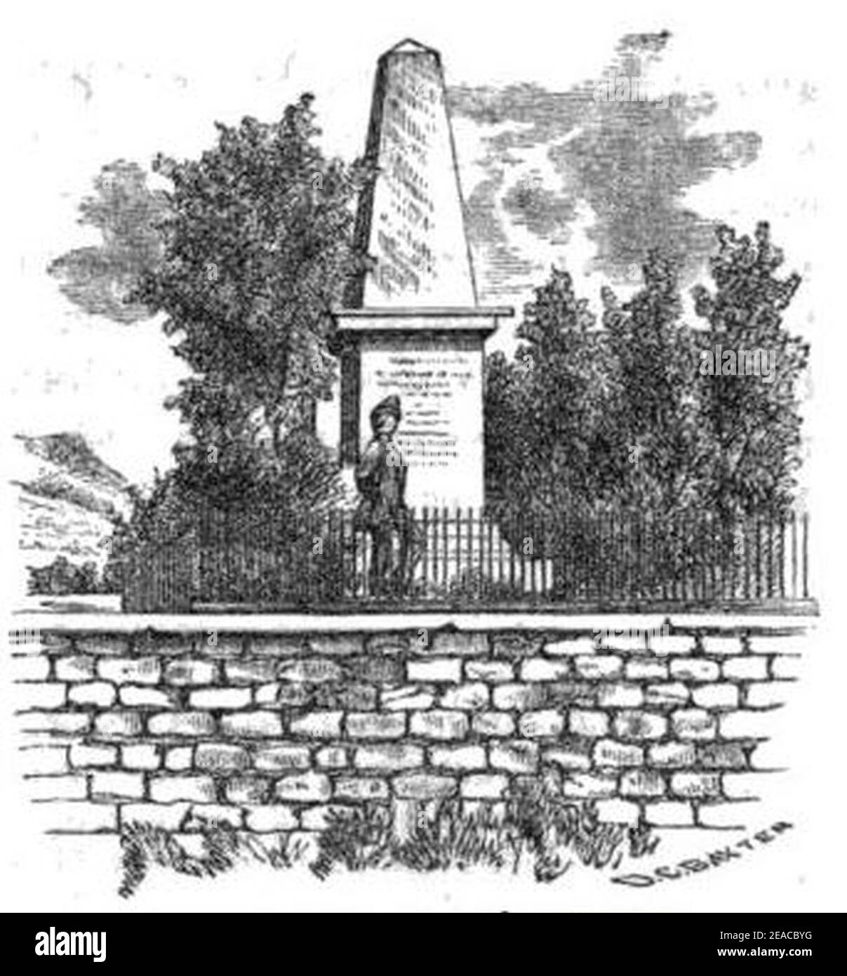 Newkirk Viaduct Monument drawing Stock Photo Alamy