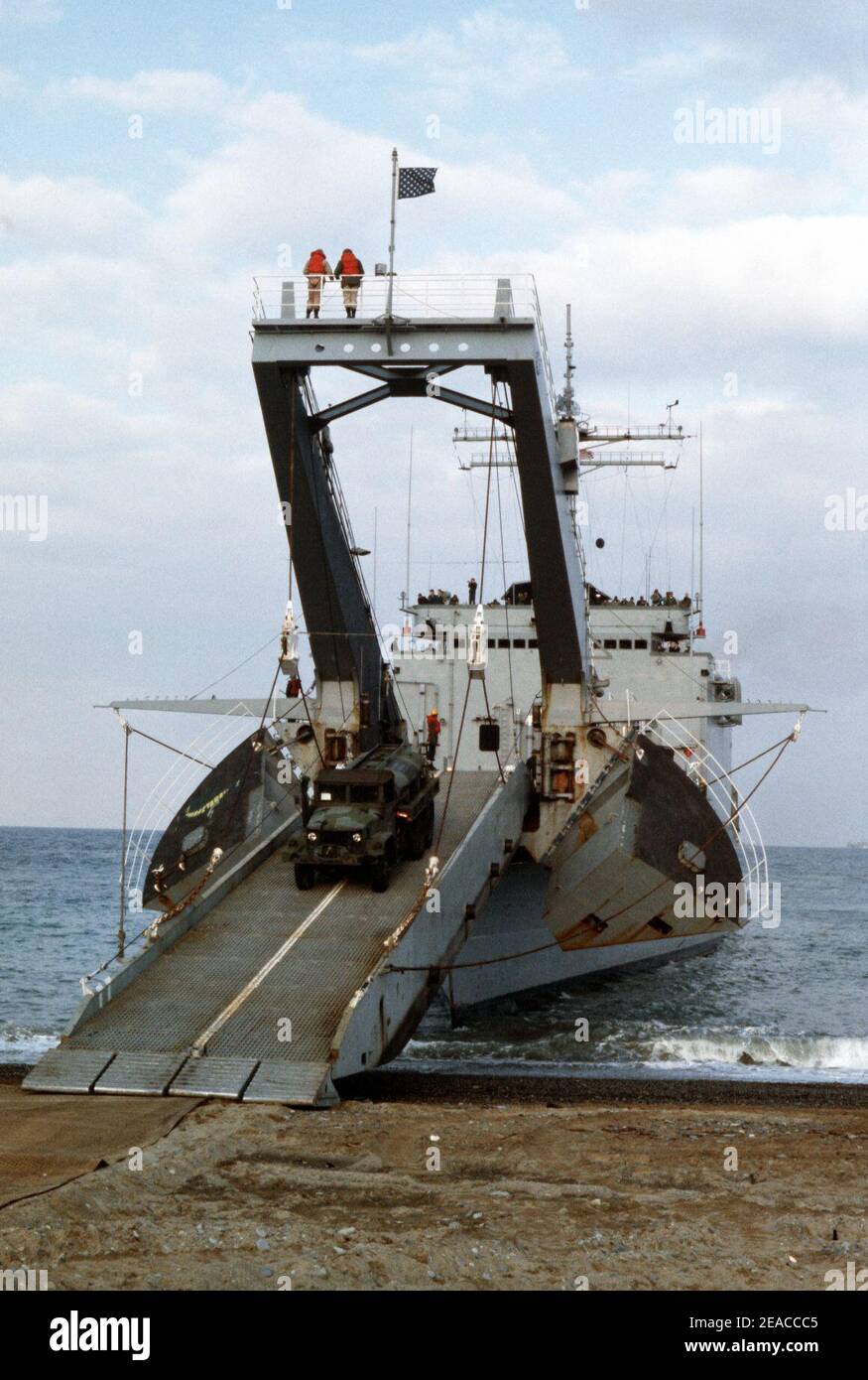 Newport-class LST during Team Spirit 1982 Stock Photo - Alamy