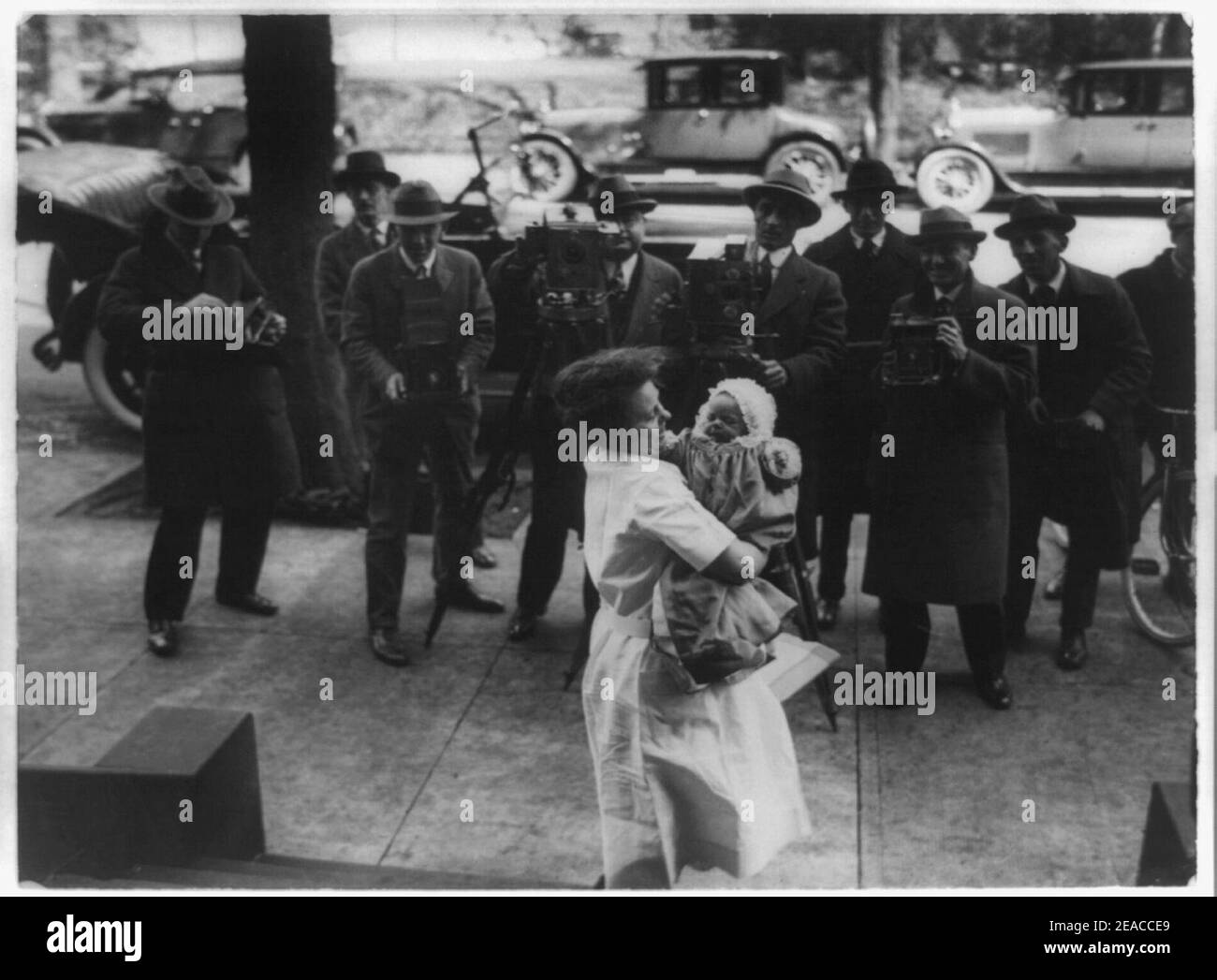 News photographers photographing Paulina Longworth, daughter of Nick