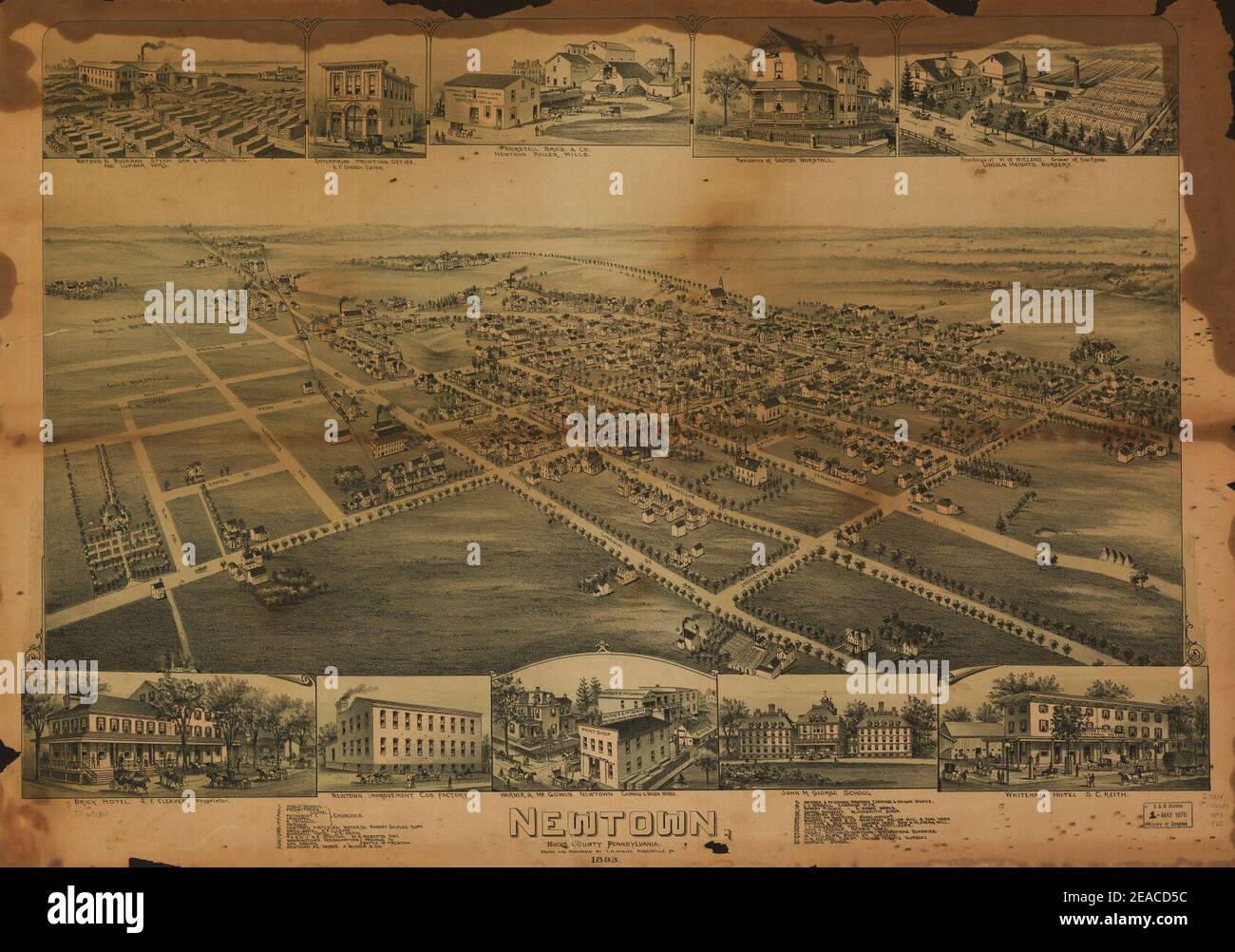 Newtown, Bucks County, Pennsylvania Stock Photo Alamy