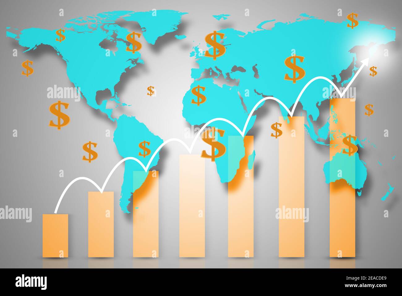 Bar graph map hi-res stock photography and images - Alamy