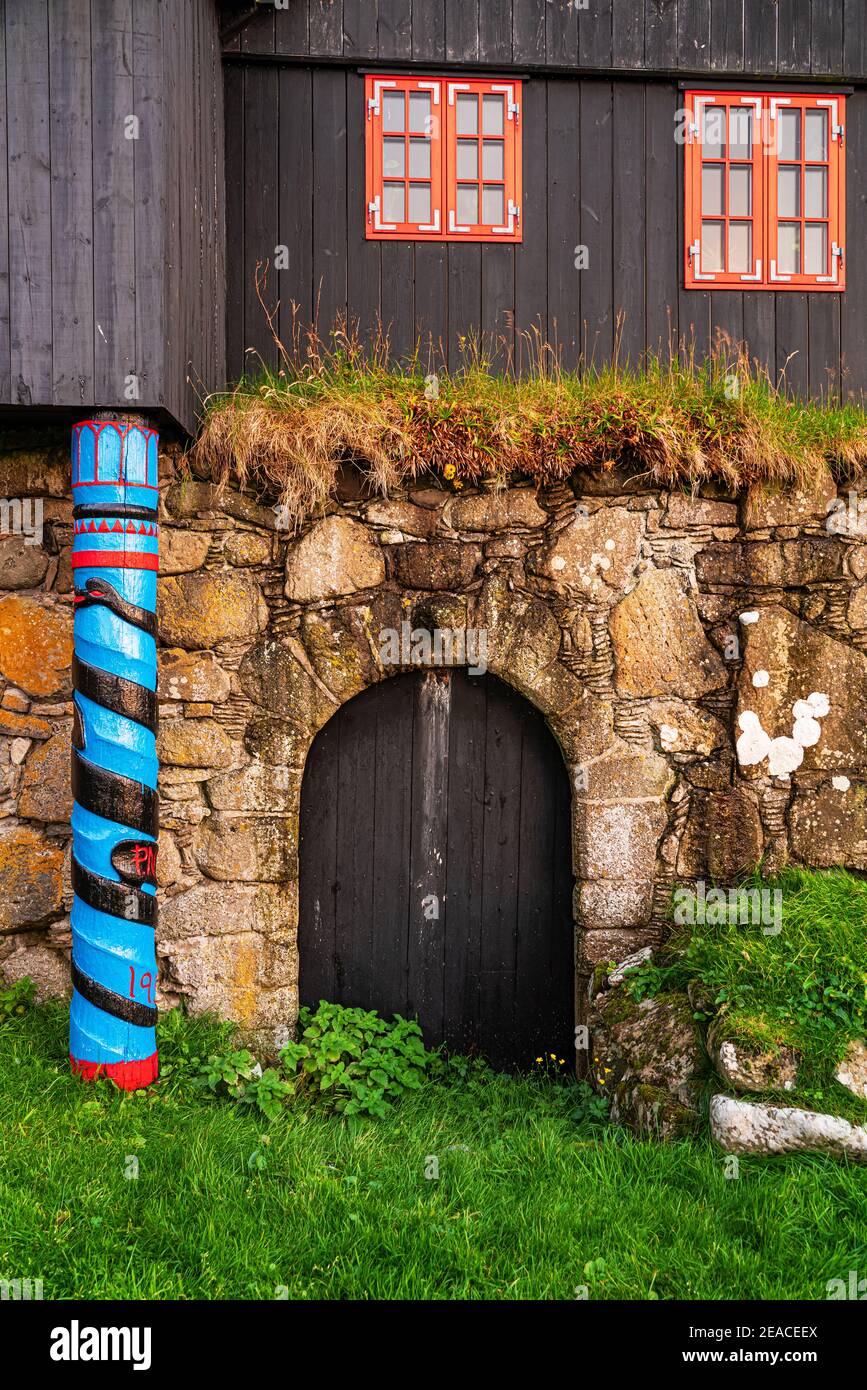 King's Farm, Kirkjubøur, Streymoy Island, Faroe Islands Stock Photo Alamy