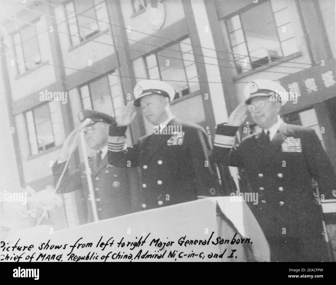 NH 58571 Republic of China Naval Training Station Taiwan. Stock Photo