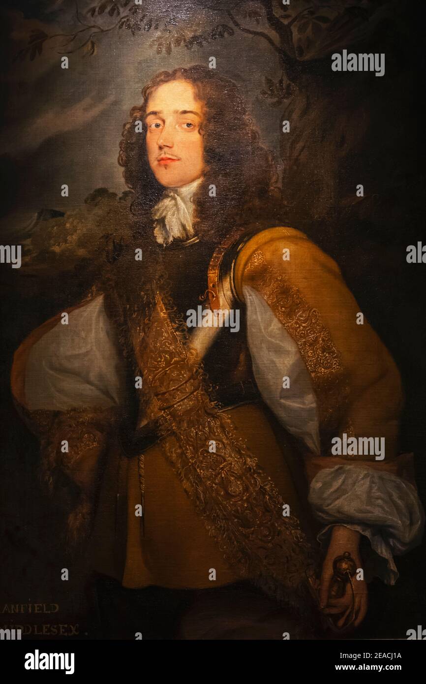 England, Kent, Sevenoaks, Knole House, Portrait of James Cranfield (1621-1651), Earl of Middlesex Stock Photo