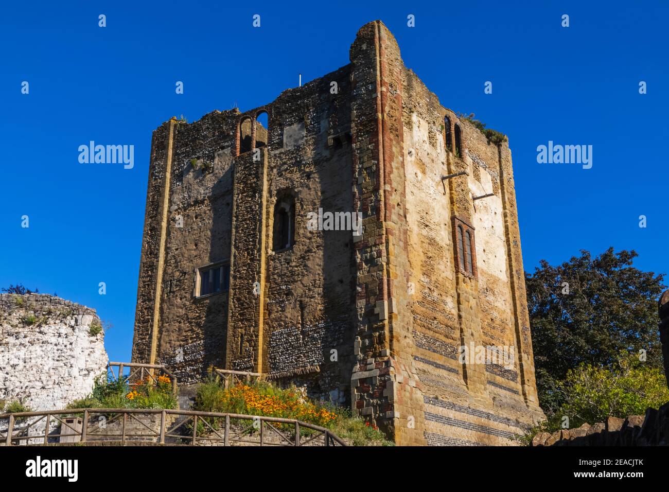 England, Surrey, Guildford, Guildford Castle Stock Photo