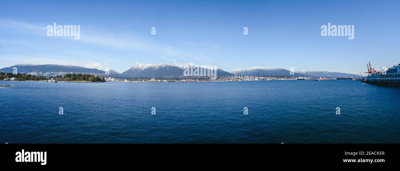 North Vancouver Panorama Stock Photo