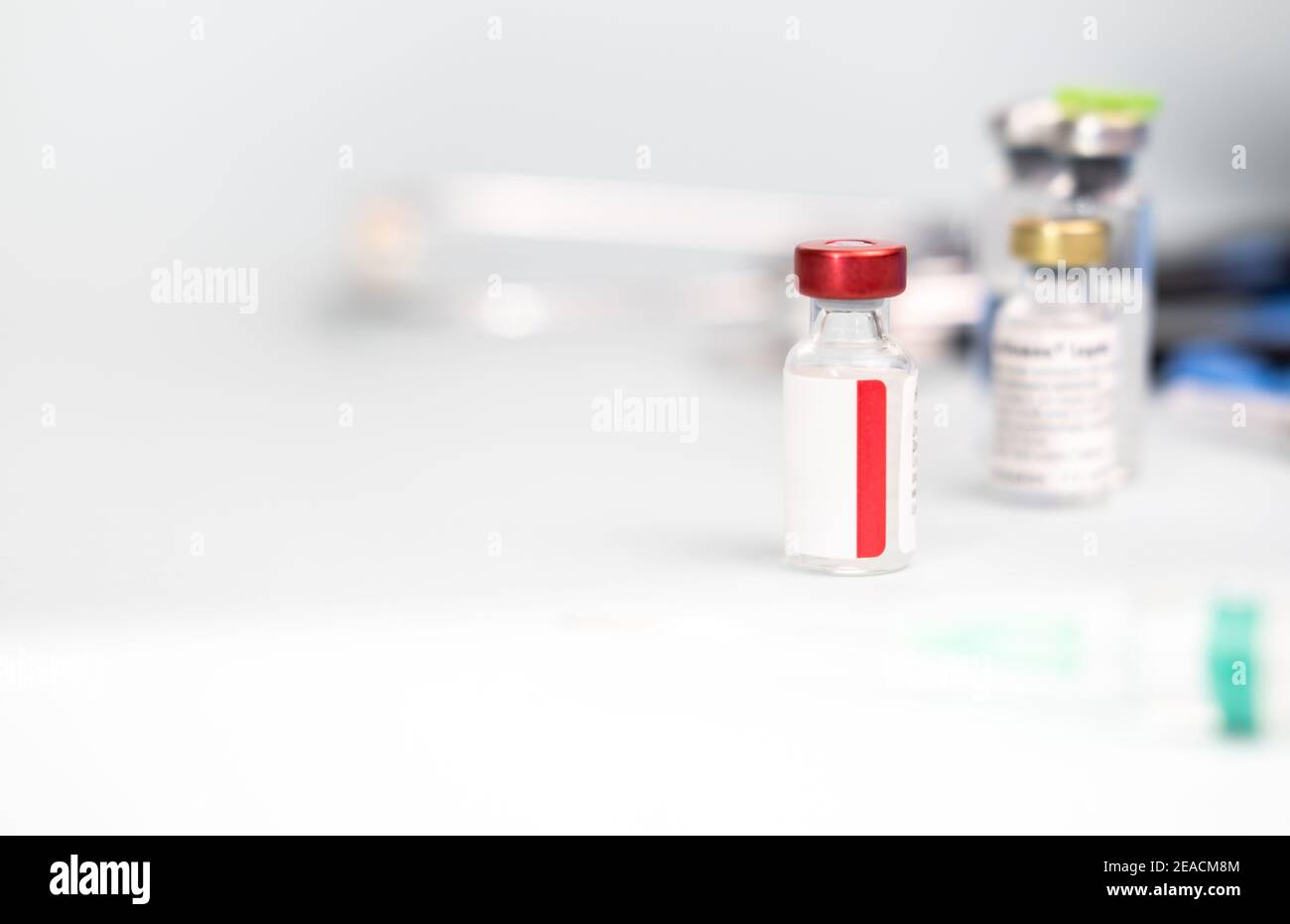 Download Ampoule Mock Up Vaccine Vial For Injection On Blurred Background Of Doctor S Office Concept Of Coronavirus Analyzes Medicine And Health Care Vacci Stock Photo Alamy