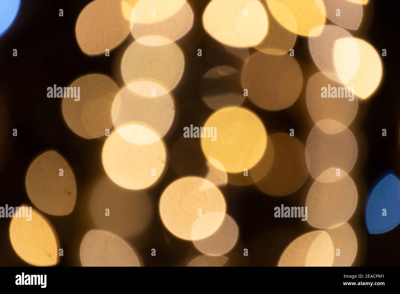 Abstract background with yellow and white lights. Stock Photo