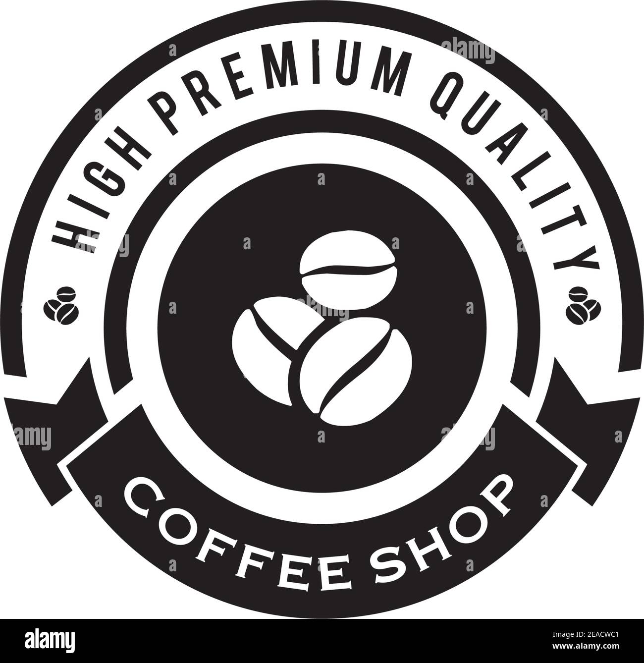 Coffee shop logo design vector illustration template Stock Vector