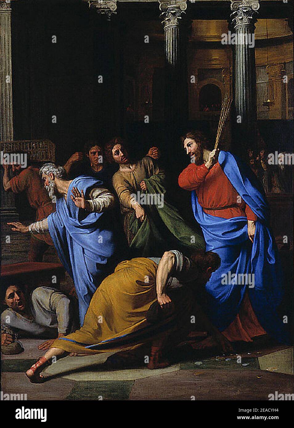 Nicolas Colombel Christ Expelling the MoneyChangers from the Temple