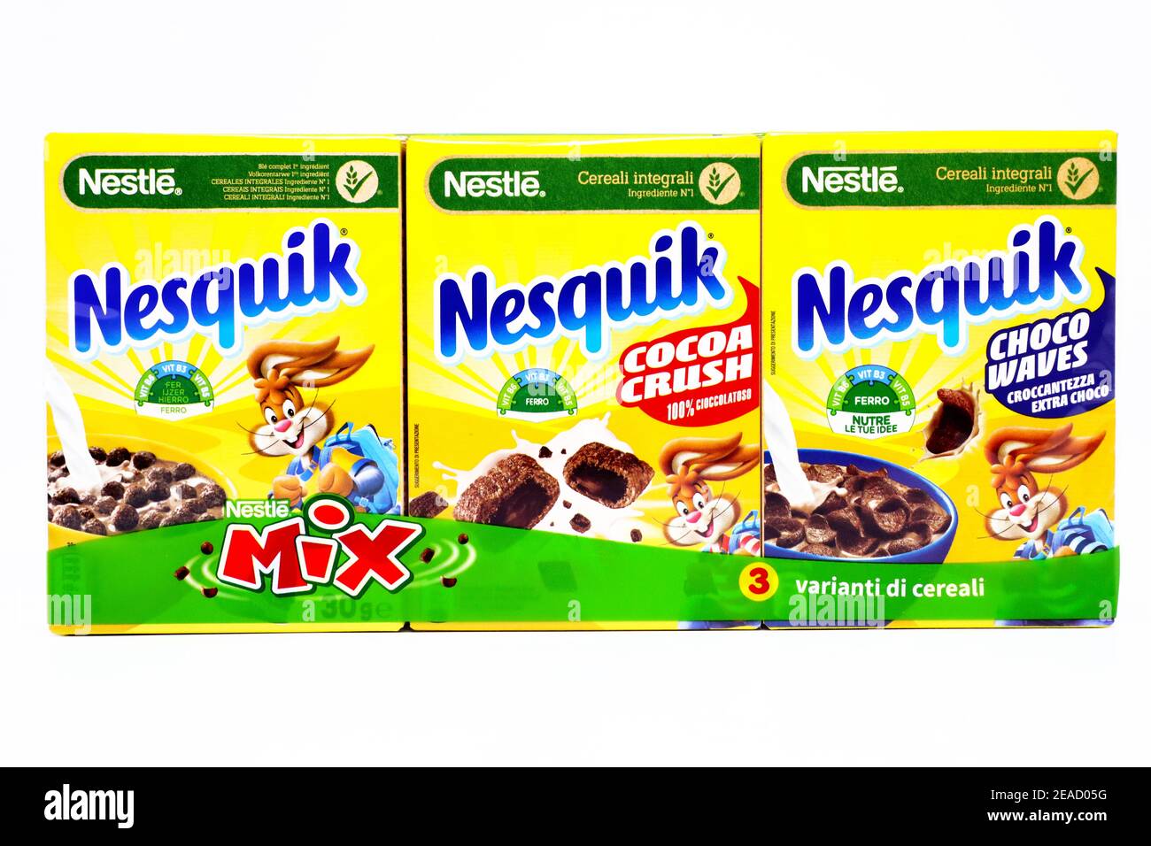 NESQUIK Nestlé Cereals box Stock Photo Alamy