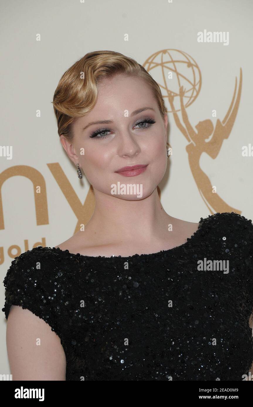 Evan Rachel Wood at 2011 Primetime Emmy Awards at the Nokia Theatre L.A ...