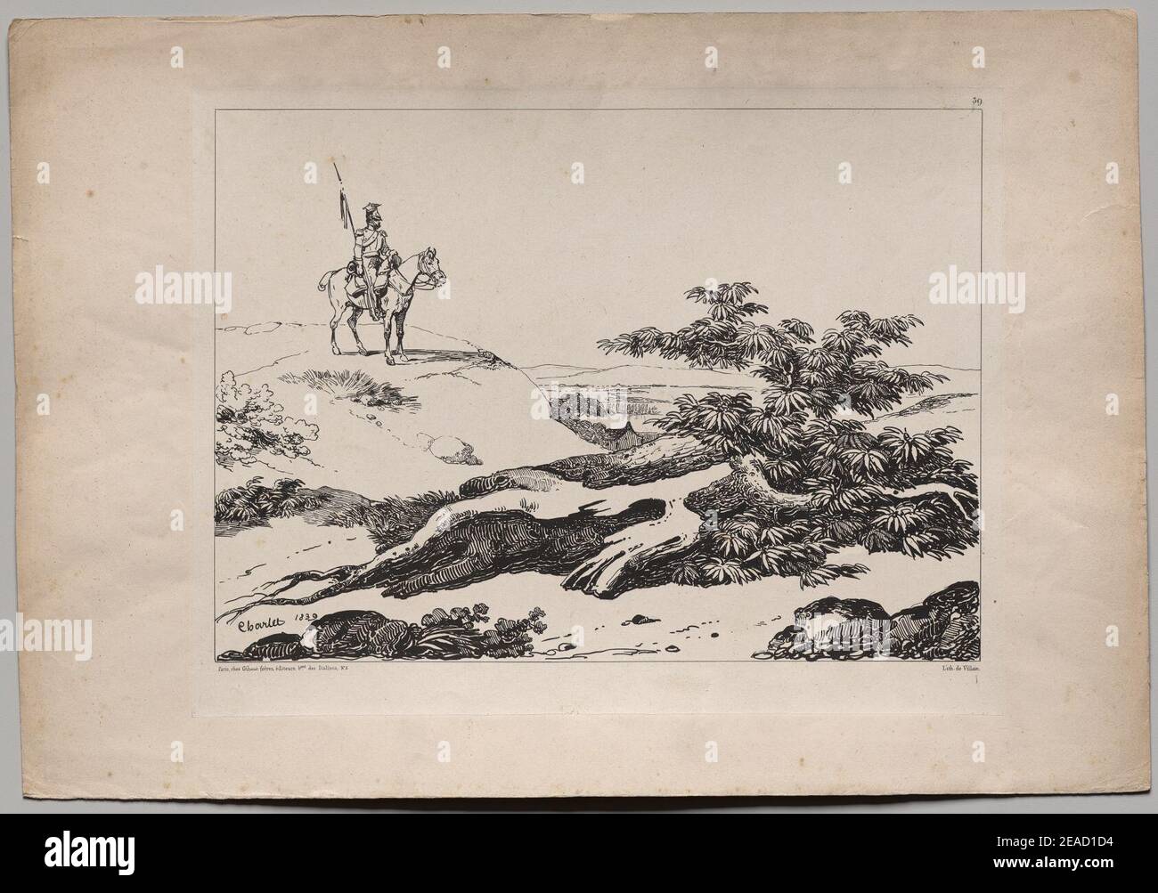 Vois tu Meret voila Histoire LITHOGRAPHIE Gihaut CHARLET Militaria