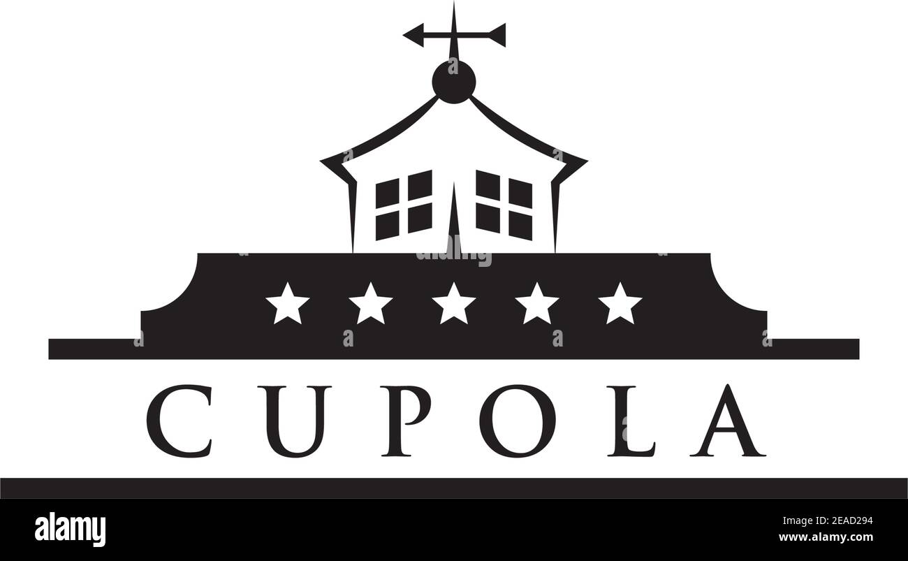 Cupola farm logo design icon vector illustration template Stock Vector