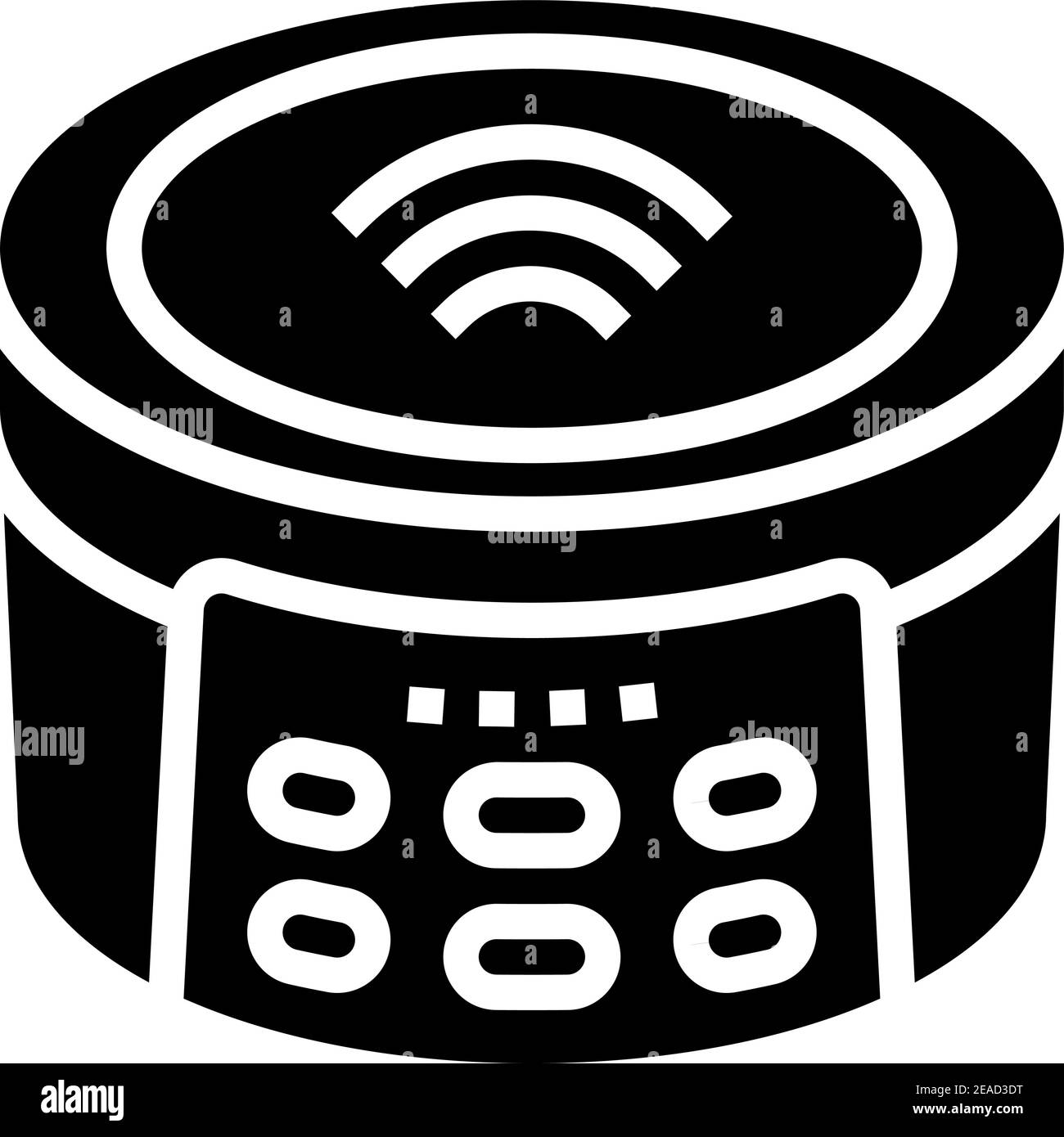 wireless music speaker glyph icon vector illustration Stock Vector ...