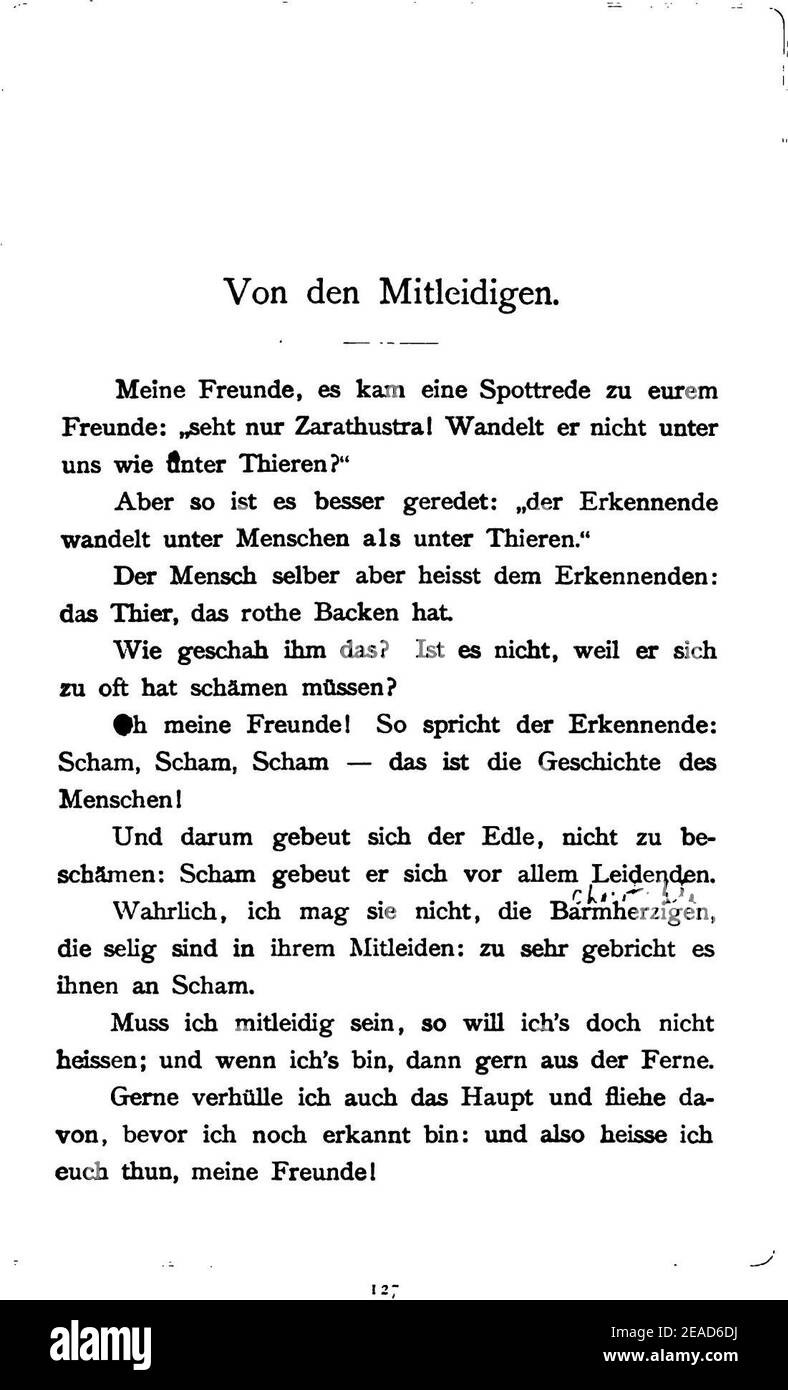 Nietzsche Zarathustra, 141 Stock Photo Alamy