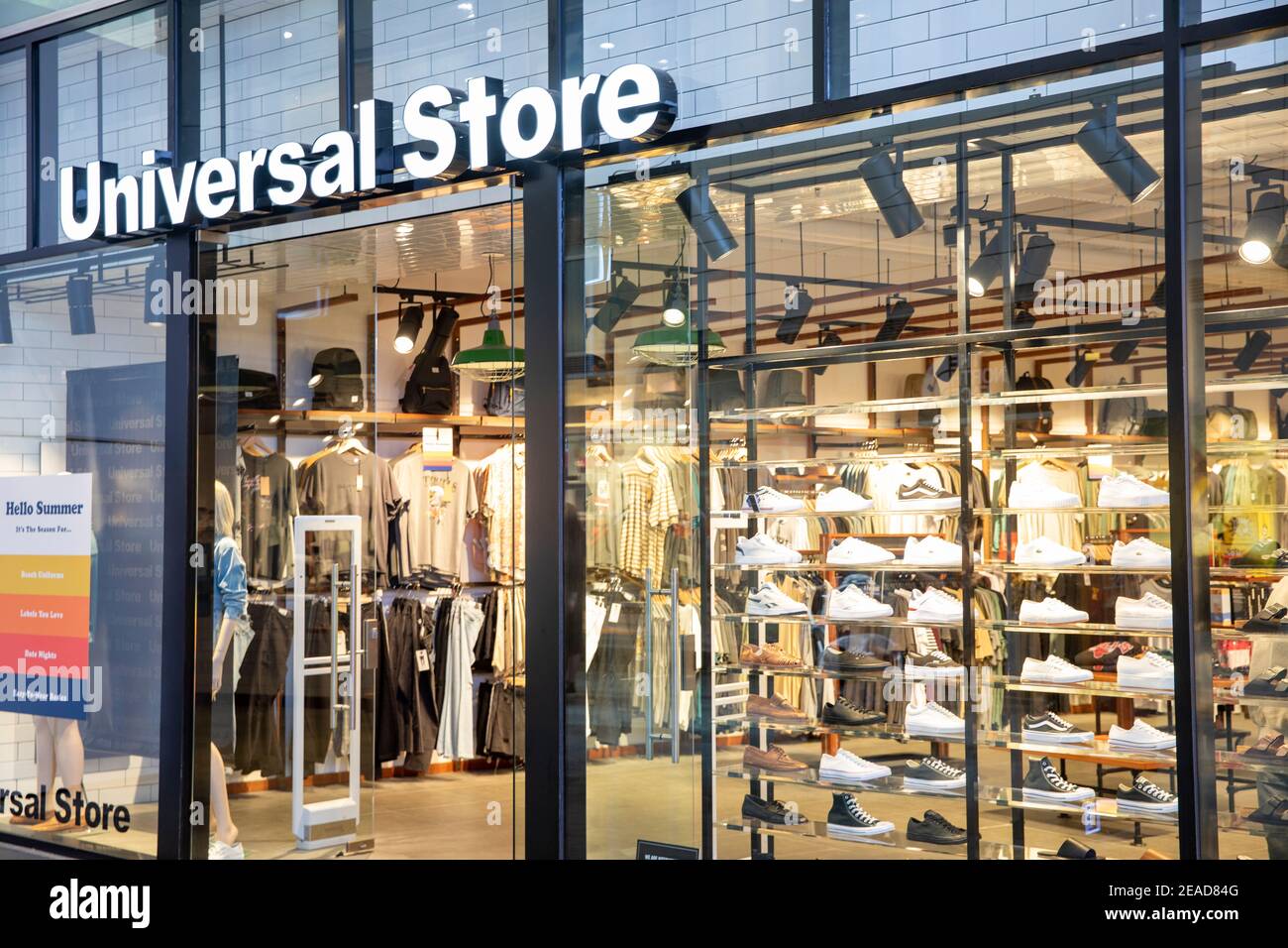 Universal store mens and women's clothing retailer, store here in World  Square,Sydney city centre,Australia Stock Photo - Alamy