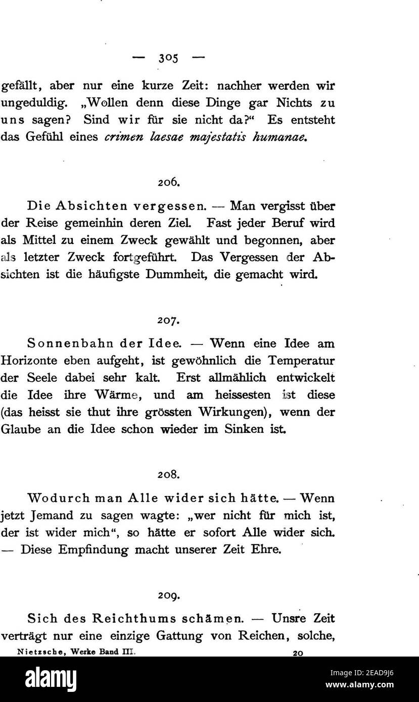 Nietzsche's Werke, III - 319 - Alamy