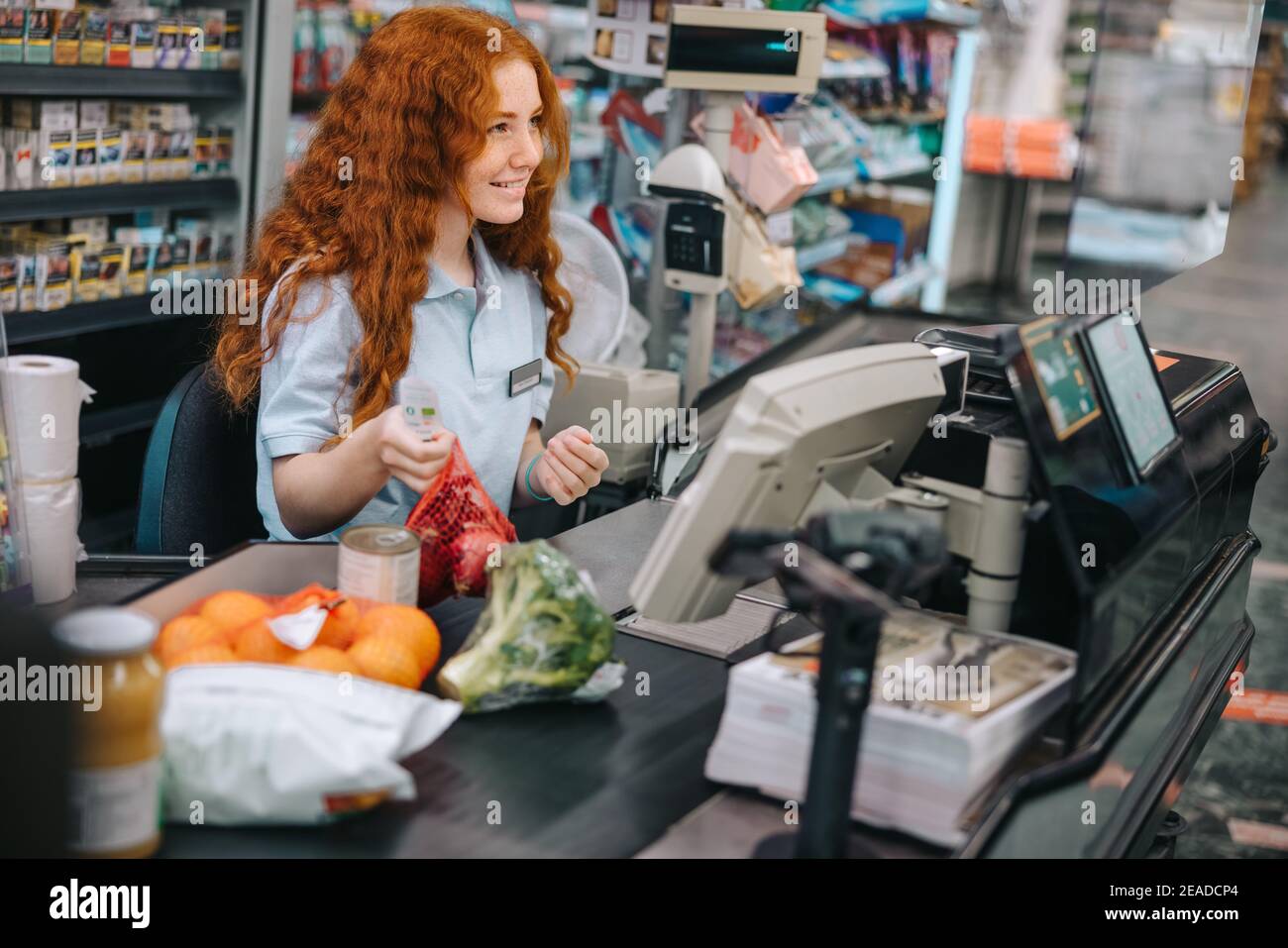 Checkout supermarket products hires stock photography and images Alamy