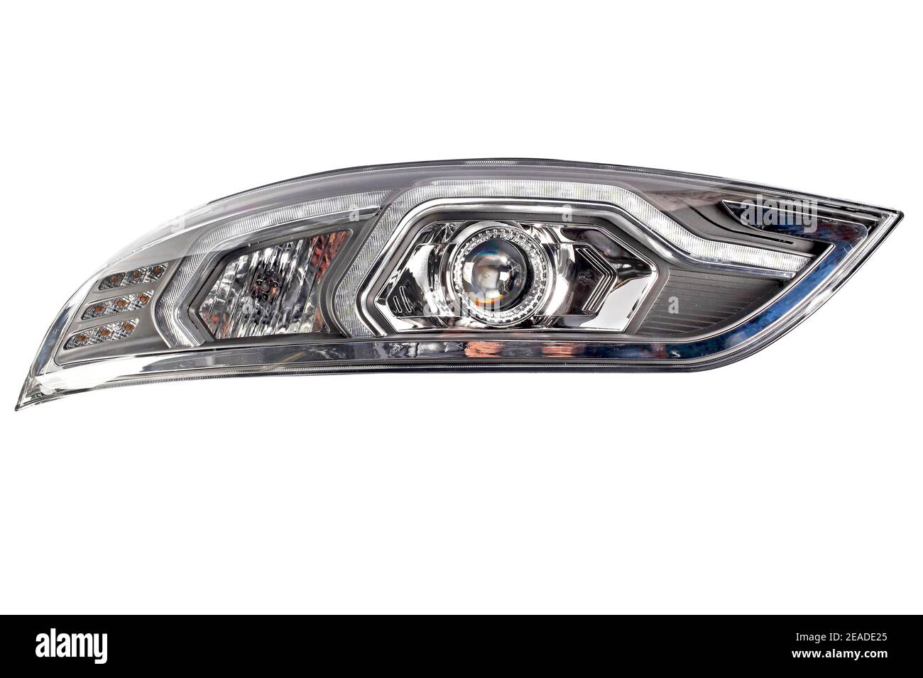 car headlight isolated on white background Stock Photo - Alamy