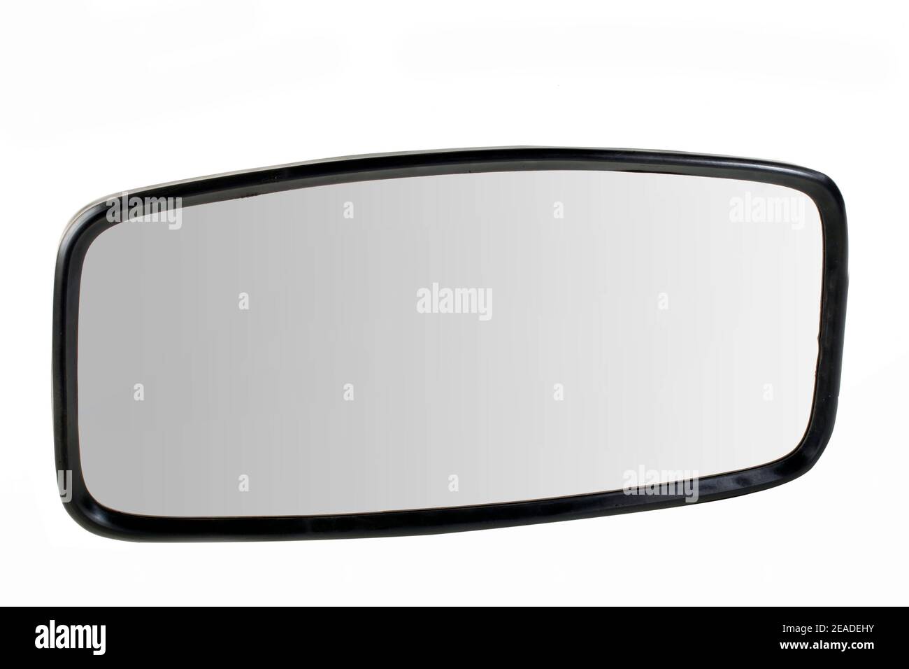 Rear view mirror bus and truck Stock Photo Alamy