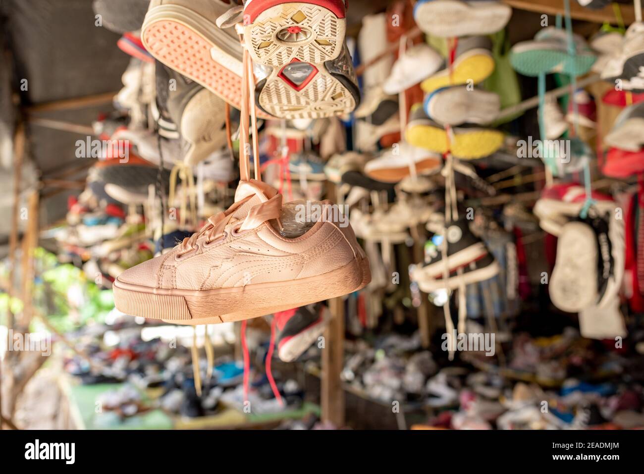 Ukay Ukay Second Hand Products Shop General Luna, Siargao Island, The Philippines, South East Asia Stock Photo