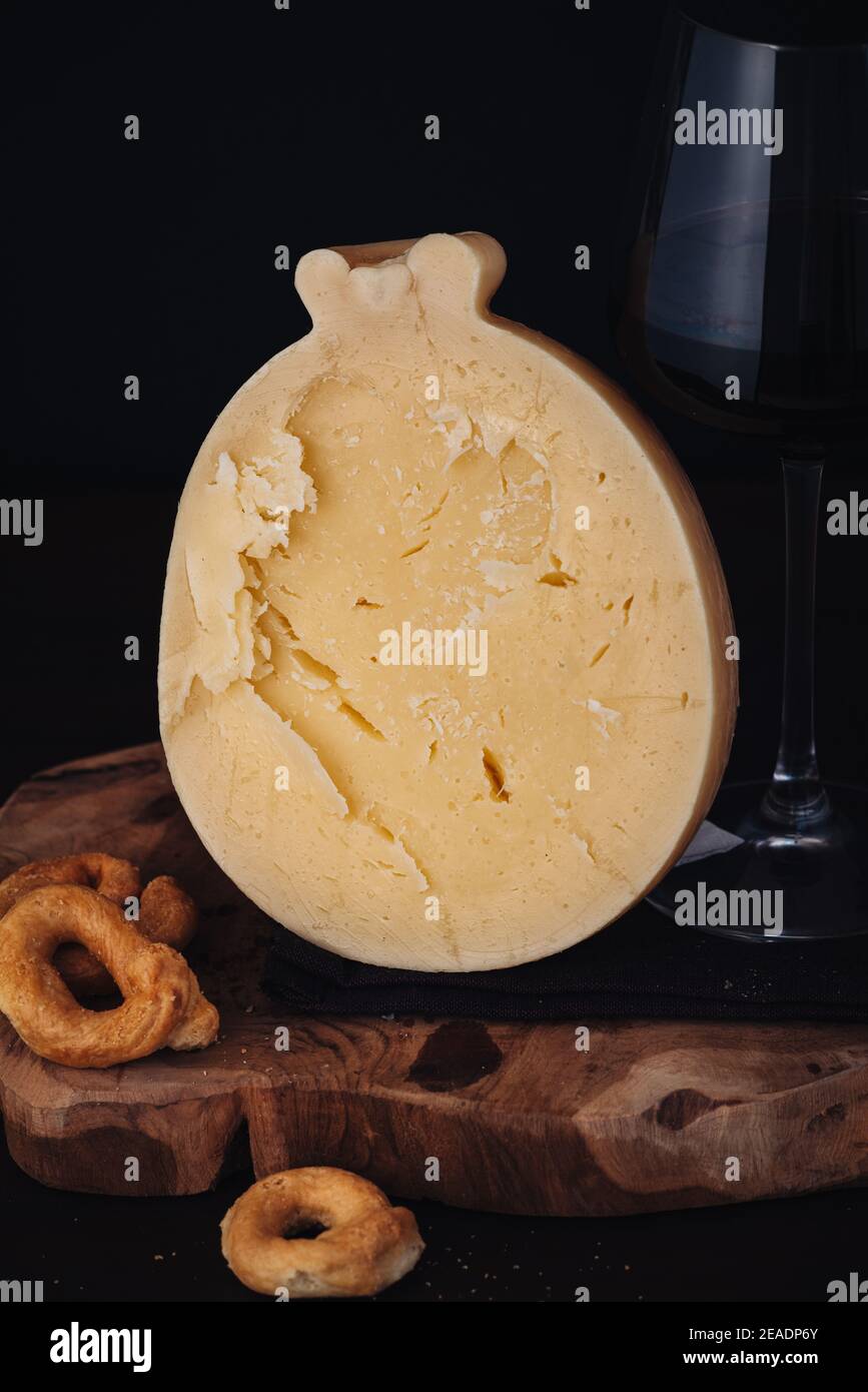 Delicious Caciocavallo, a traditional tasty cheese from Puglia region